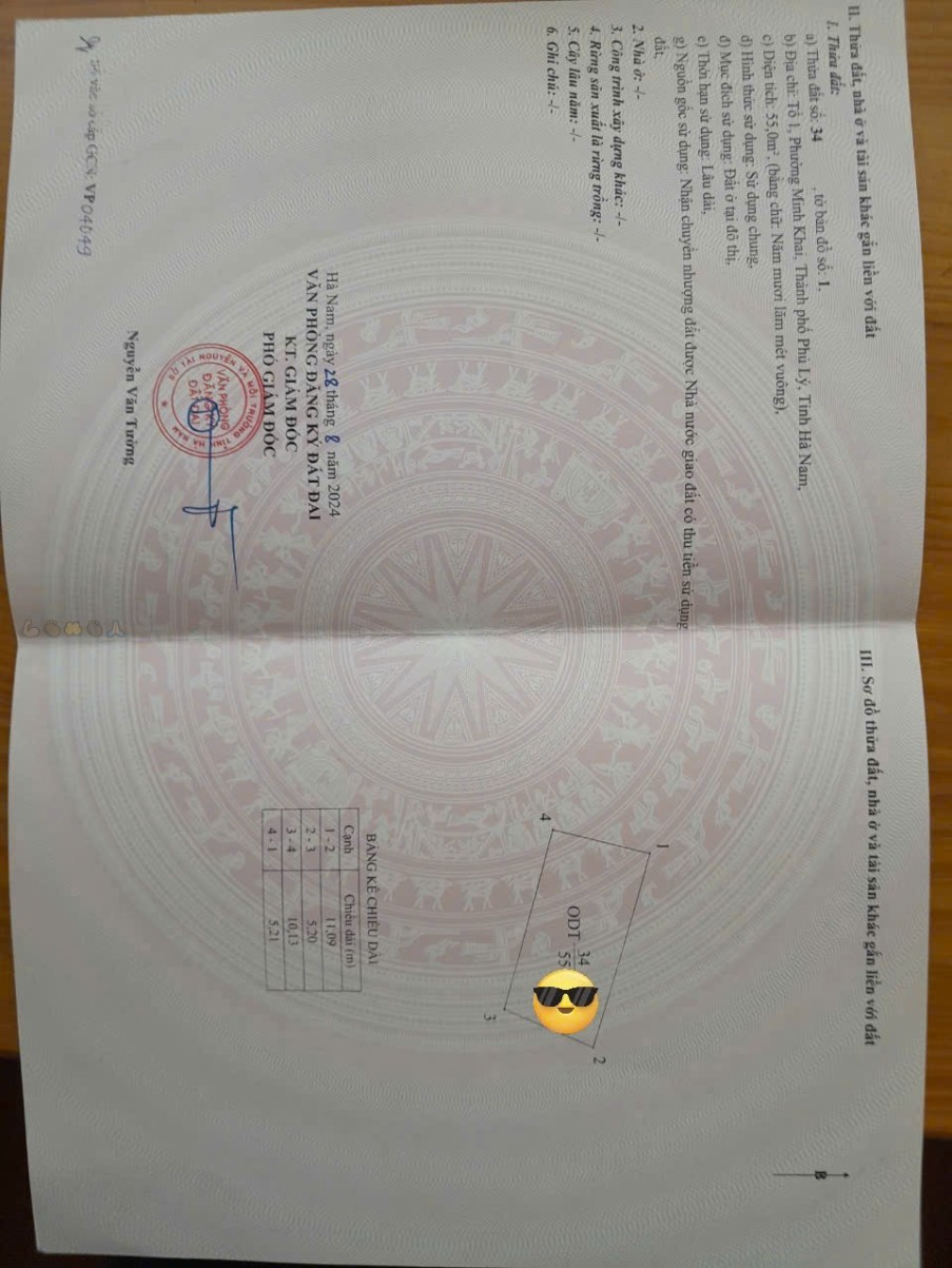 Đất Phố Biên Hòa - Trung tâm Phủ Lý, 55m² mặt tiền 5.2m, hơn 3 tỷ - Sổ đỏ sẵn sàng