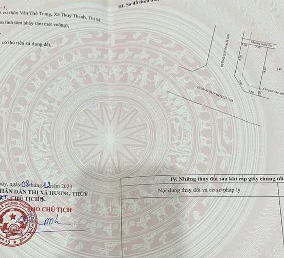 Bán lô đất góc 2 mặt tiền siêu đẹp tại Khu quy hoạch Vân Thê Trung, Huế