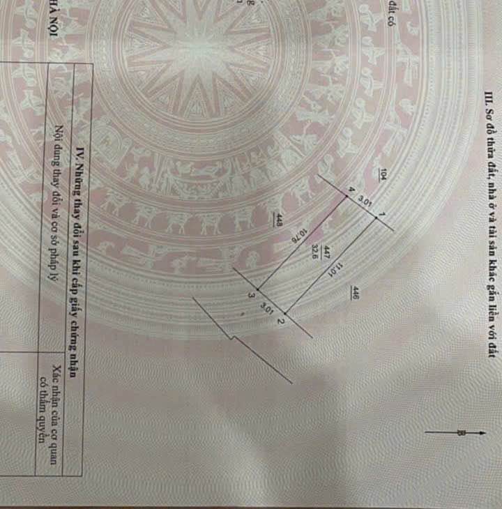 Bán đất thổ cư 32.6m2, mặt đường ô tô tránh tại Di Trạch, Hoài Đức