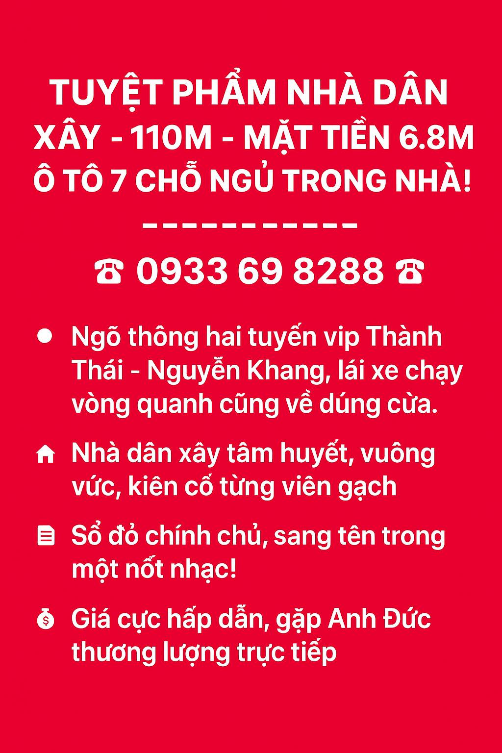Nhà 110m² Cầu Giấy, ngõ thông 2 phố, ô tô ngủ trong nhà, 29.5 tỷ