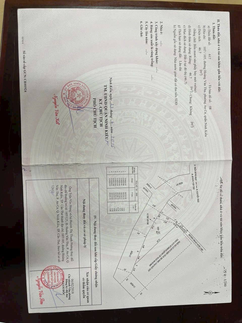 Chào mừng bạn đến với tổ ấm mơ ước tại trục chính hẻm 107 Hoàng Văn Thụ, phường An Cư, Thành phố Cần Thơ