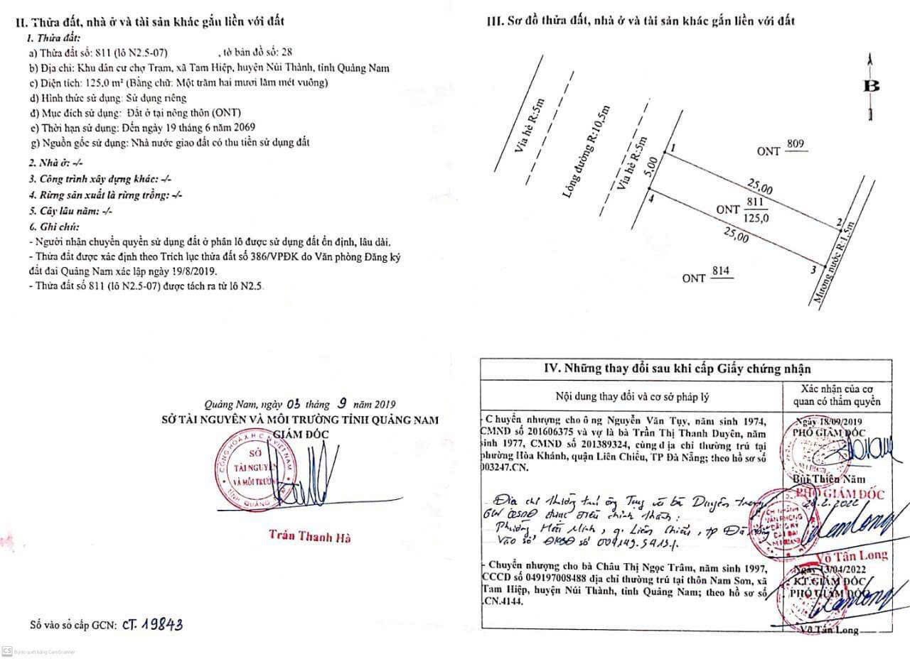 Chợ Trạm - 2 lô liền kề 125m2 - chỉ 1.3 tỷ - sổ hồng riêng