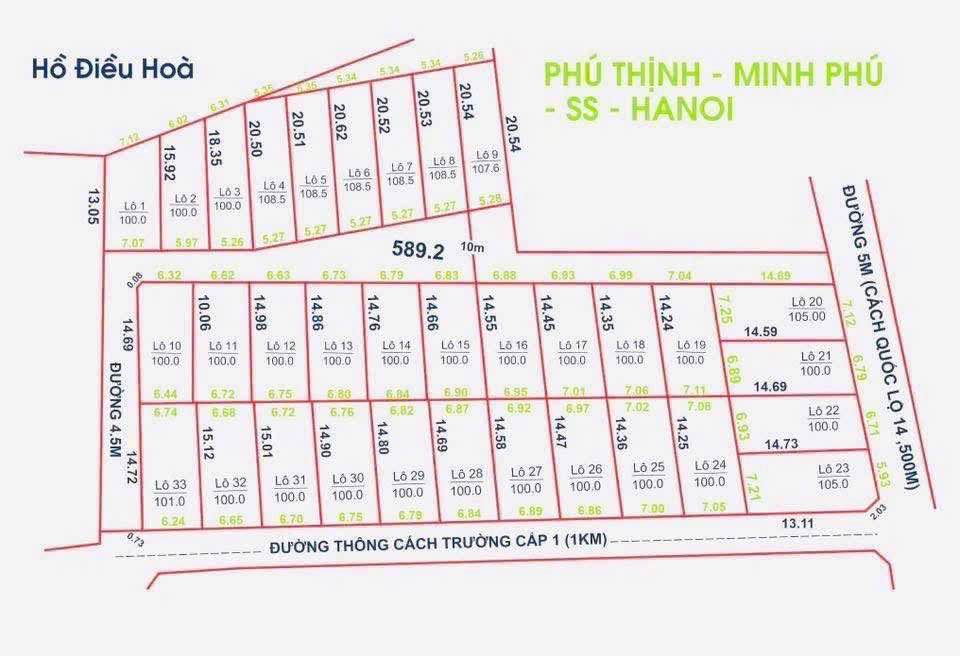 Đất Kim Anh, Sóc Sơn 100m² nở hậu, đường ô tô tránh, giá 'hời'