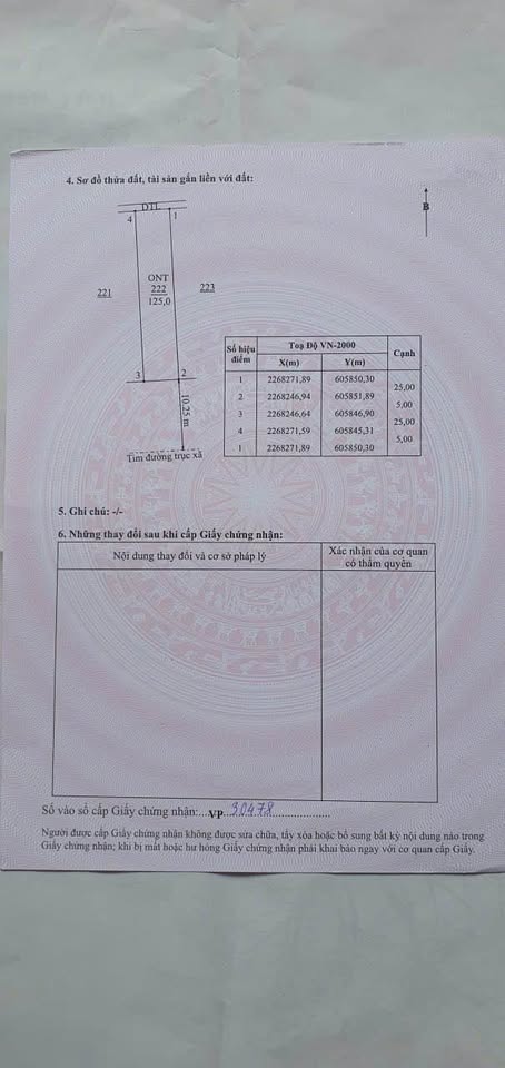 Đất 125m² tặng nhà mới xây, sổ đỏ sẵn sàng tại Thái Ninh
