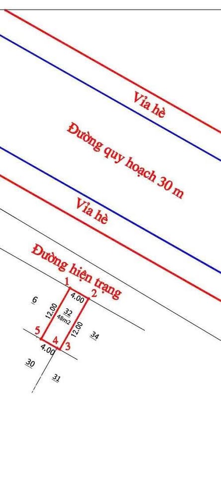 Bán đất dịch vụ Tân Tây Đô, Đan Phượng, Hà Nội - 48m2, mặt tiền 4m