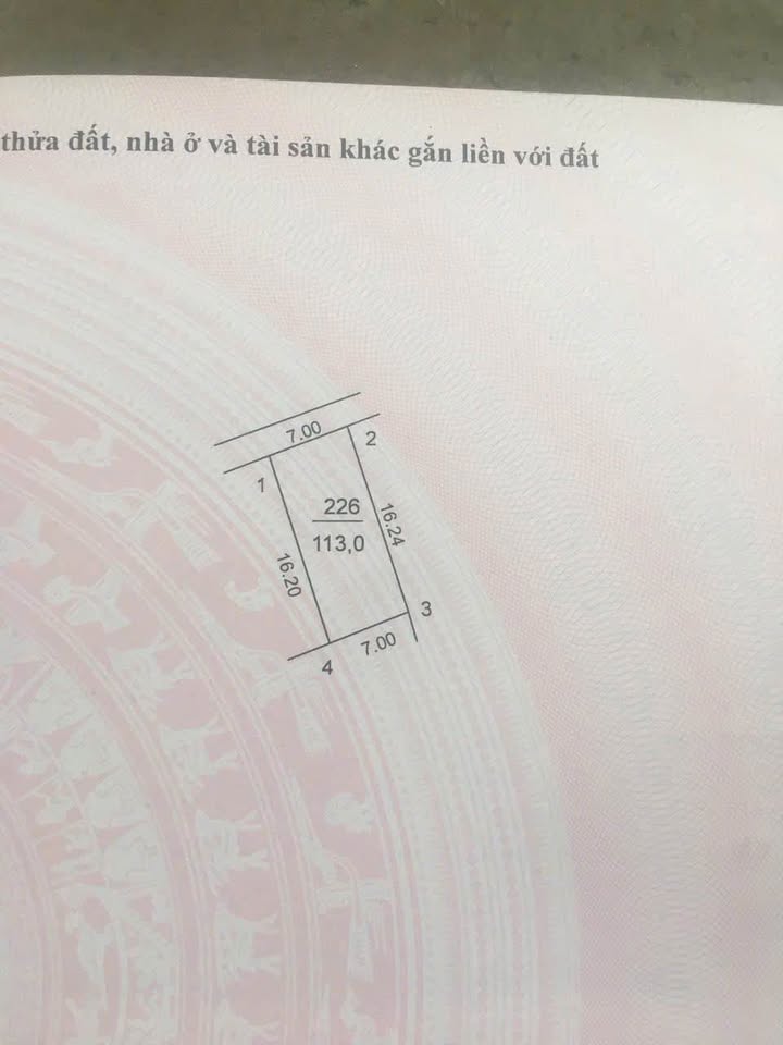 Bán gấp đất vàng 113m2 full thổ cư, mặt tiền 7m đường thông, Sóc Sơn giá hời