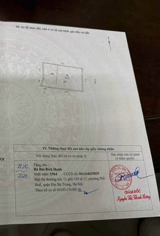 Đất vàng Hoàng Mai nhà 2 tầng cũ, đất vuông vức, giá đầu tư