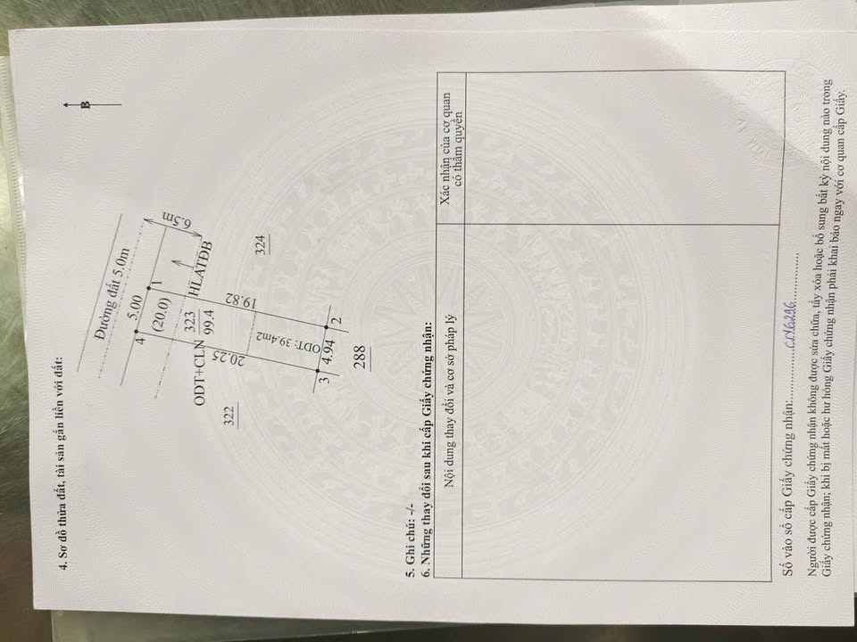 Bán đất mặt tiền đường thông gần khu công nghiệp Mỹ Phước, Bình Dương