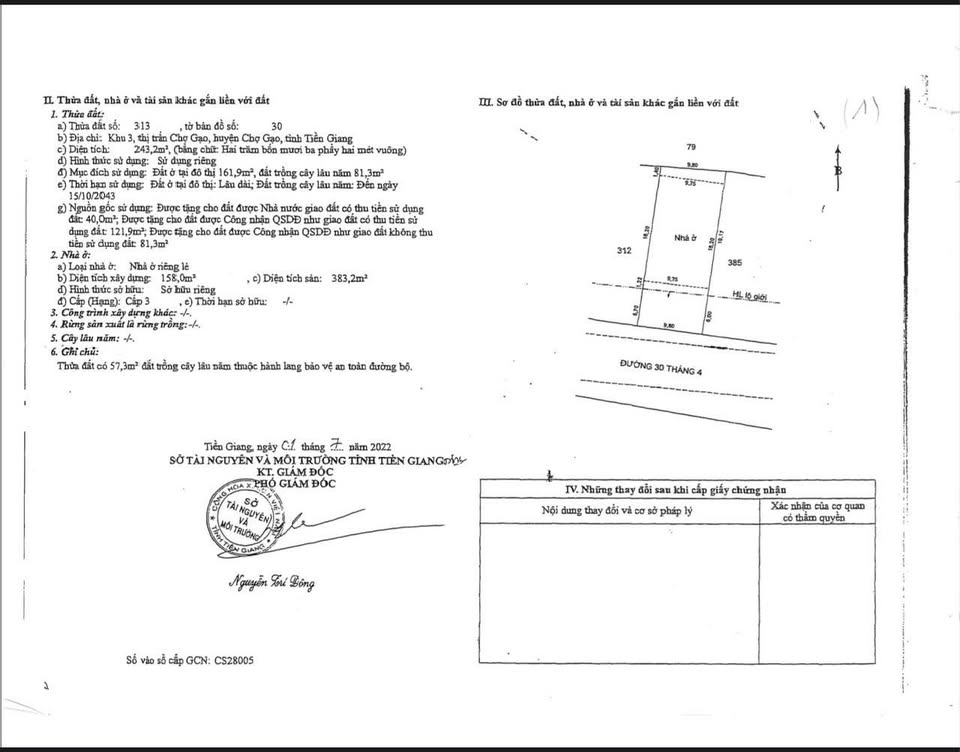 Chào mừng quý vị đến với siêu phẩm nhà đất tại mặt tiền đường 30/4