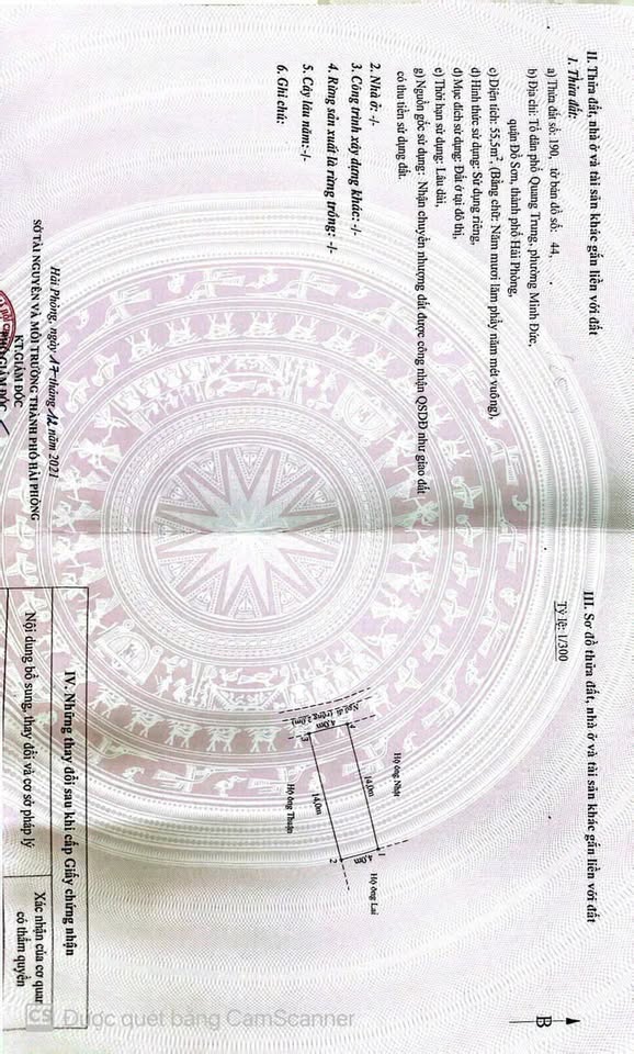 Bán đất 55.5m2, mặt tiền 4.1m, ô tô vào tận nơi tại Đồ Sơn, Hải Phòng