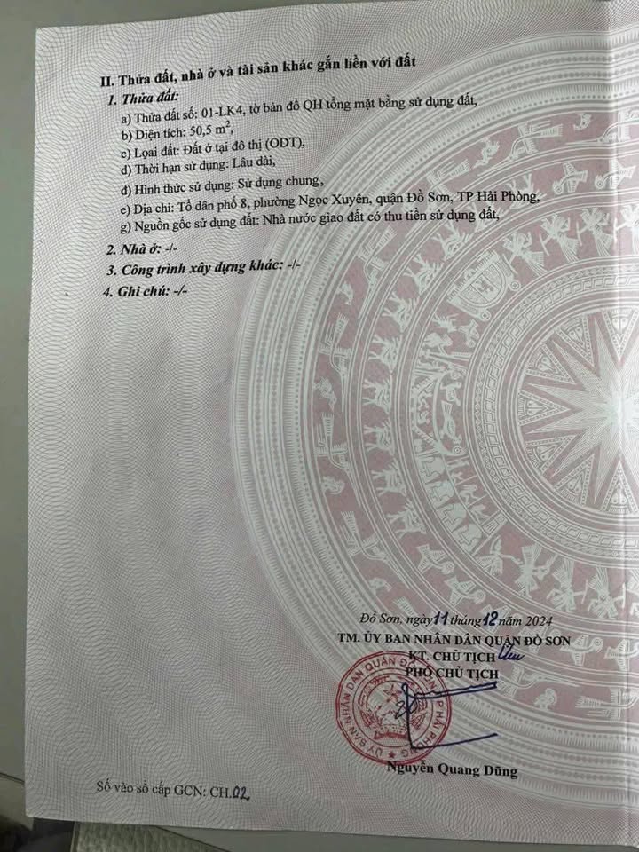 Bán đất lô góc trung tâm quận Đồ Sơn, Hải Phòng - 50.5m2