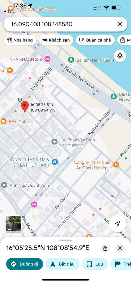 Bán đất biển 138m² mặt tiền 6m, cách biển 100m, Đà Nẵng