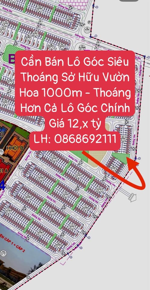 Bán liền kề góc khu đô thị Thanh Hà vị trí đắc địa, giá chỉ nhỉnh 12 tỷ