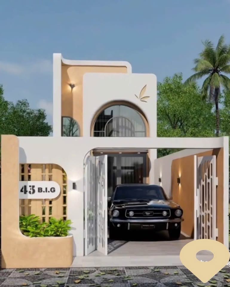 Nhà 1 trệt 1 lửng có sân vườn, 3 ngủ, hướng Đông - Mỹ Tho