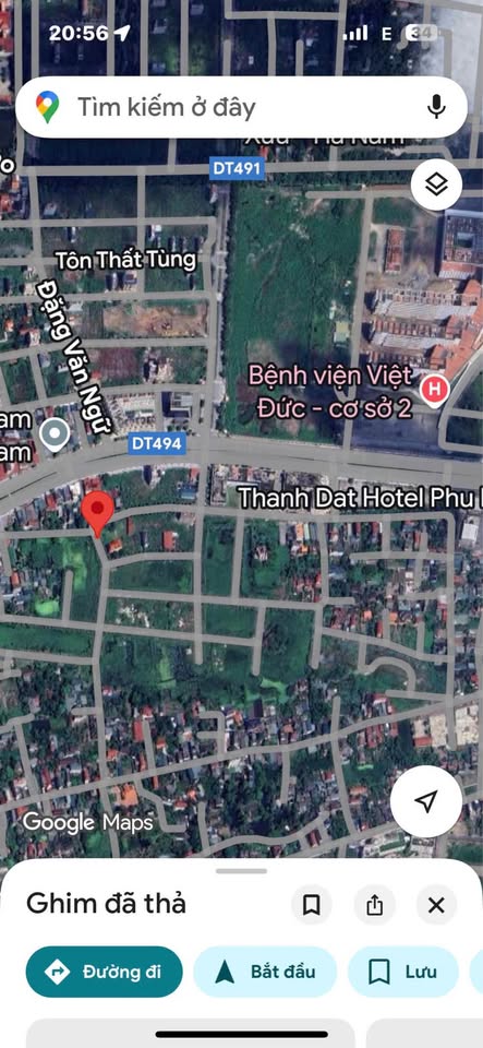 Đất vàng đối diện Bệnh viện Việt Đức, Bình Lục kinh doanh nhà nghỉ bao lời