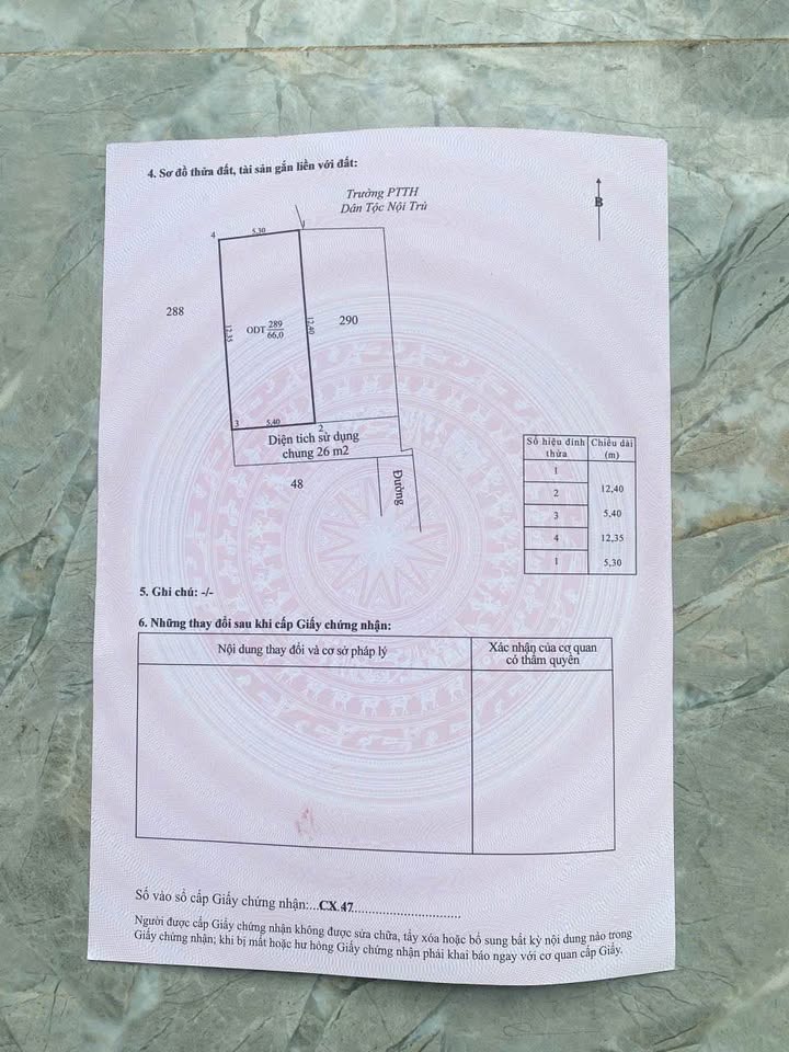 Bán gấp đất thổ cư 66m² tại Phường Phan Rang, Ninh Thuận - Sổ hồng riêng