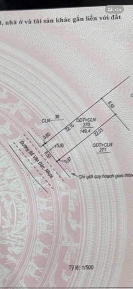 Siêu phẩm mặt tiền Bế Văn Đàn, diện tích 6.5m x 23m, vuông vức cực đẹp