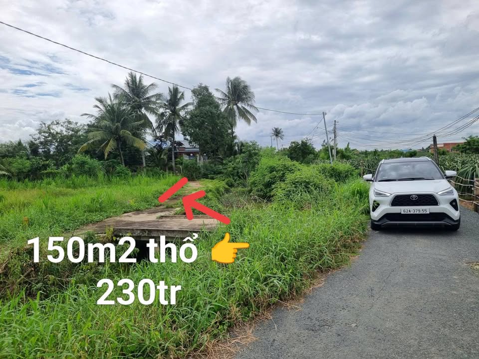 Đất An Lục Long 150m2 view kênh, sổ riêng, giá 230 củ khoai