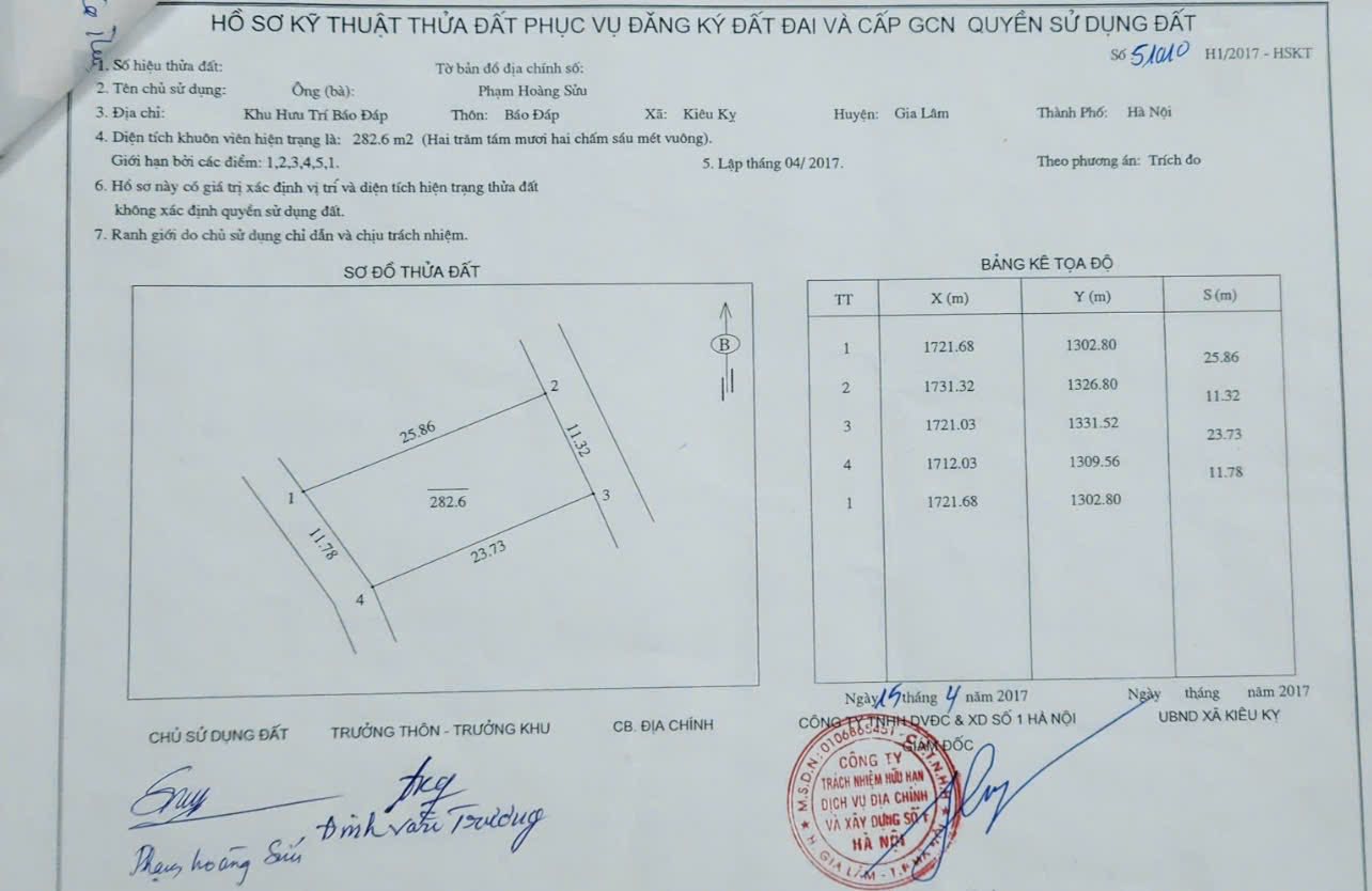 Bán đất 282m2 mặt tiền 11,32m, view sông Bắc Hưng Hải, Văn Giang, Hưng Yên