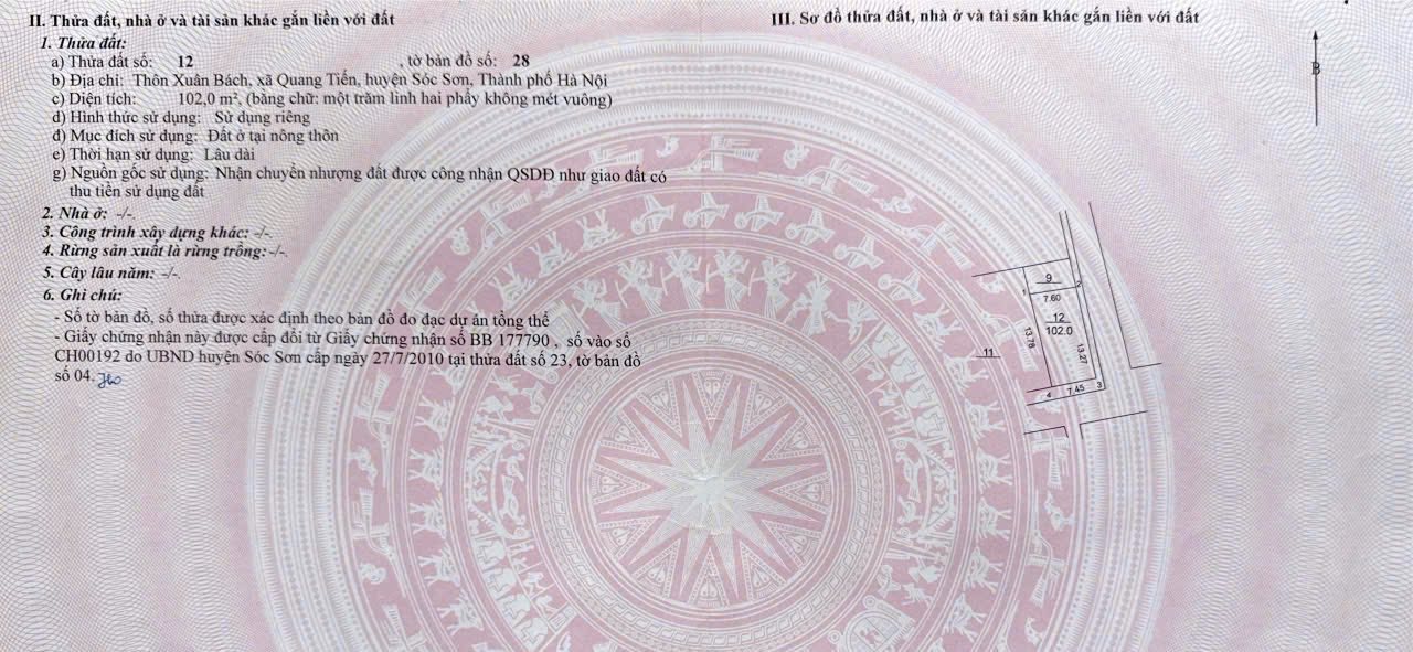 Bán đất lô góc siêu đẹp tại Xuân Bách, Sóc Sơn, gần sân bay Nội Bài