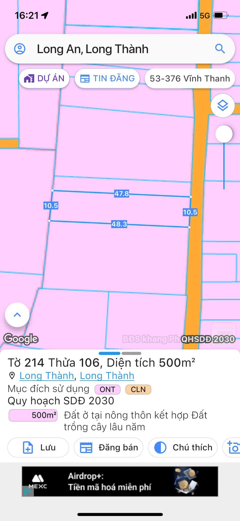 Bán nhanh dãy trọ 500m2 tại khu công nghiệp Lộc An, thu nhập 28 triệu/tháng