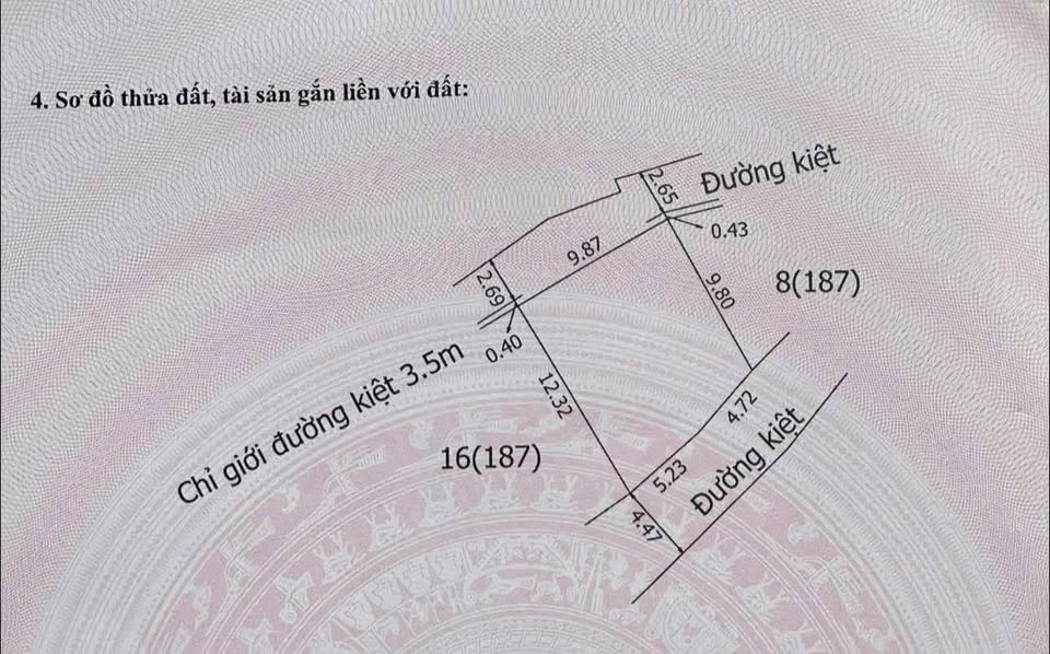 Bán đất tặng nhà kiệt ô tô tránh, 2 mặt tiền, 110m2, Thừa Thiên Huế