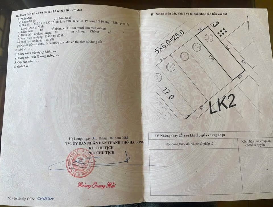 Bán liền kề tại khu Hà Phong, thành phố Hạ Long, tỉnh Quảng Ninh