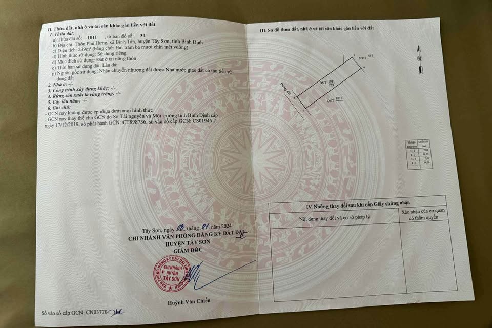 Đất vàng Phú Hưng 240m2 thổ cư 100%, cơ hội đầu tư sinh lời