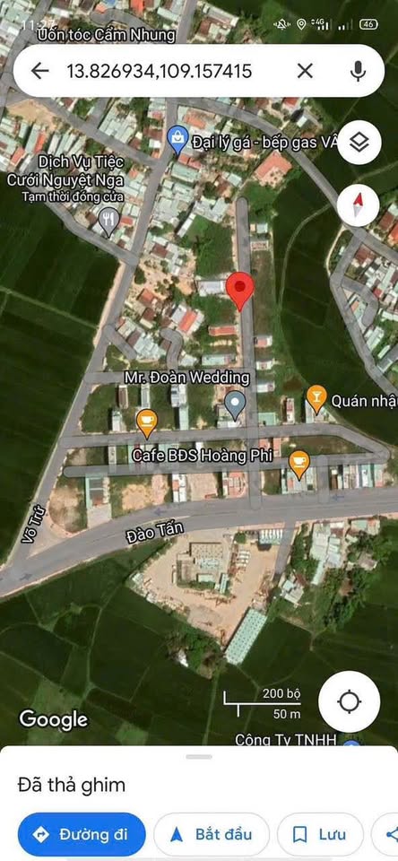 Đất Tấn Thành, Tuy Phước 157m2, ngang 6m, hướng Đông đầu tư sinh lời