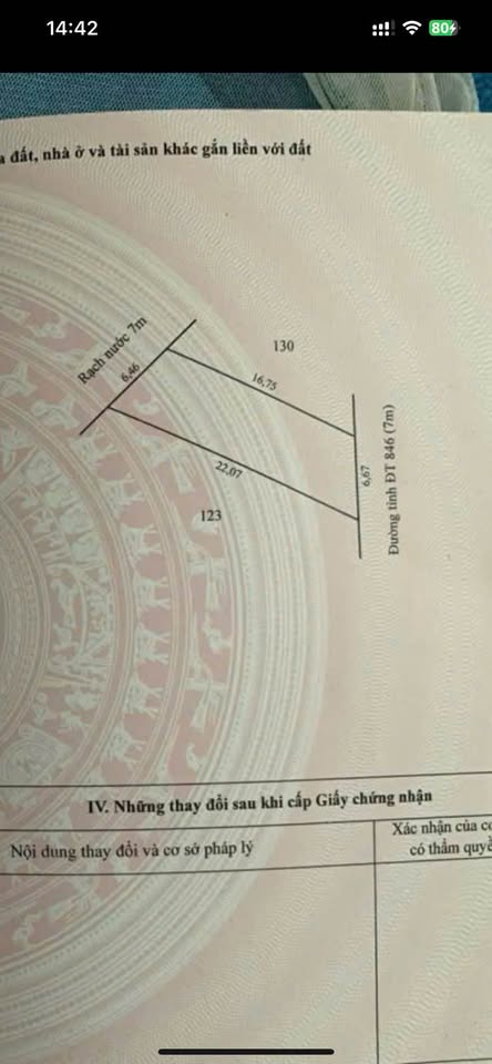 Đất 116,5m2 full thổ cư, hướng Đông sắm ngay kẻo lỡ