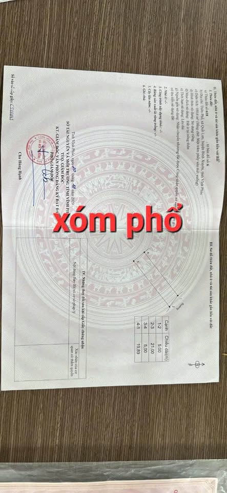 Đất Vĩnh Phúc 100m2 mặt tiền 5m, gần BigC, giá iu thương