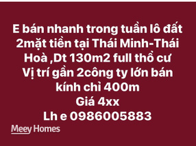 Đất vàng Kim Bảng 2 mặt tiền 130m2 full thổ cư, gần 2 KCN lớn