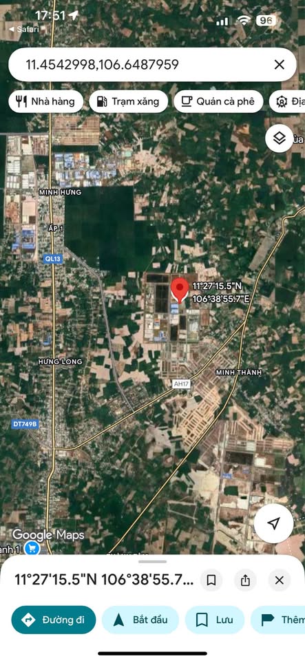 Bán đất vàng Chơn Thành, Bình Phước sổ riêng, giá hời