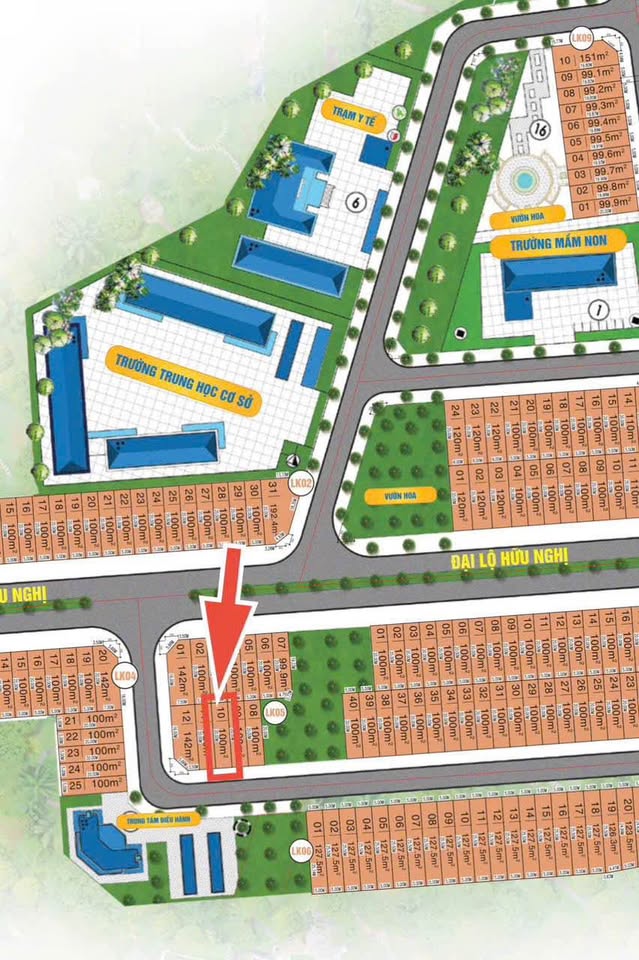 Bán đất 100m2 mặt tiền 5m tại Khu đô thị Việt Hàn, Phổ Yên