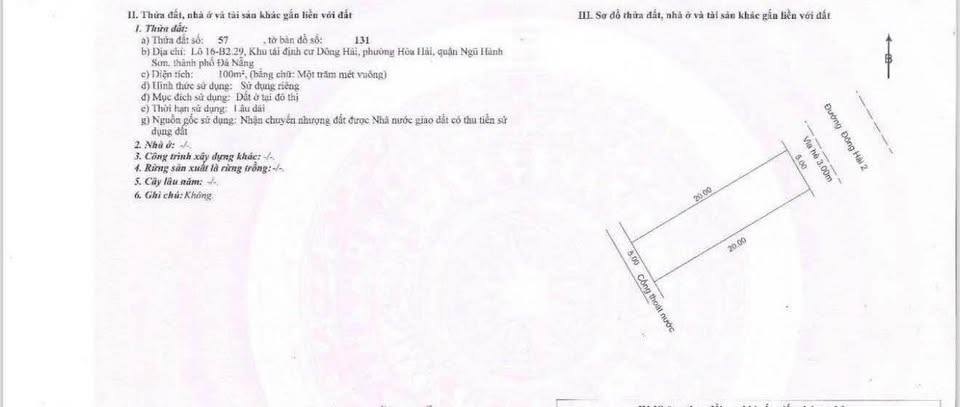 Miền ký ức lô đất hướng Đông Bắc tại Đông Hải, Đà Nẵng