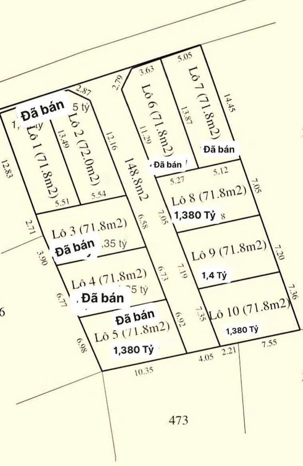 Bán 5 lô đất phân lô Xóm 4 Dưỡng Mong, thành phố Huế, sổ hồng sẵn sàng