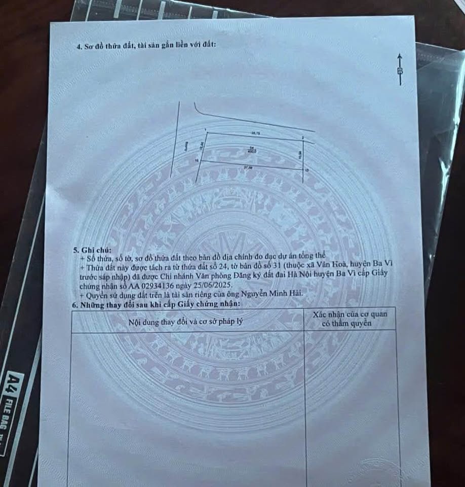 Đất Vân Hoà, Ba Vì - Vị trí vàng, sinh lời cực đỉnh, giá chỉ 3 tỷ