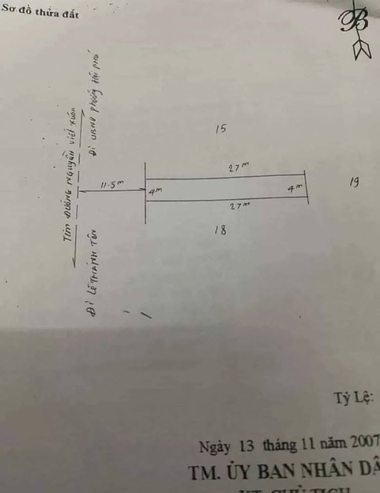 Bán đất mặt tiền Nguyễn Viết Xuân, 108m2 thổ cư, nở hậu