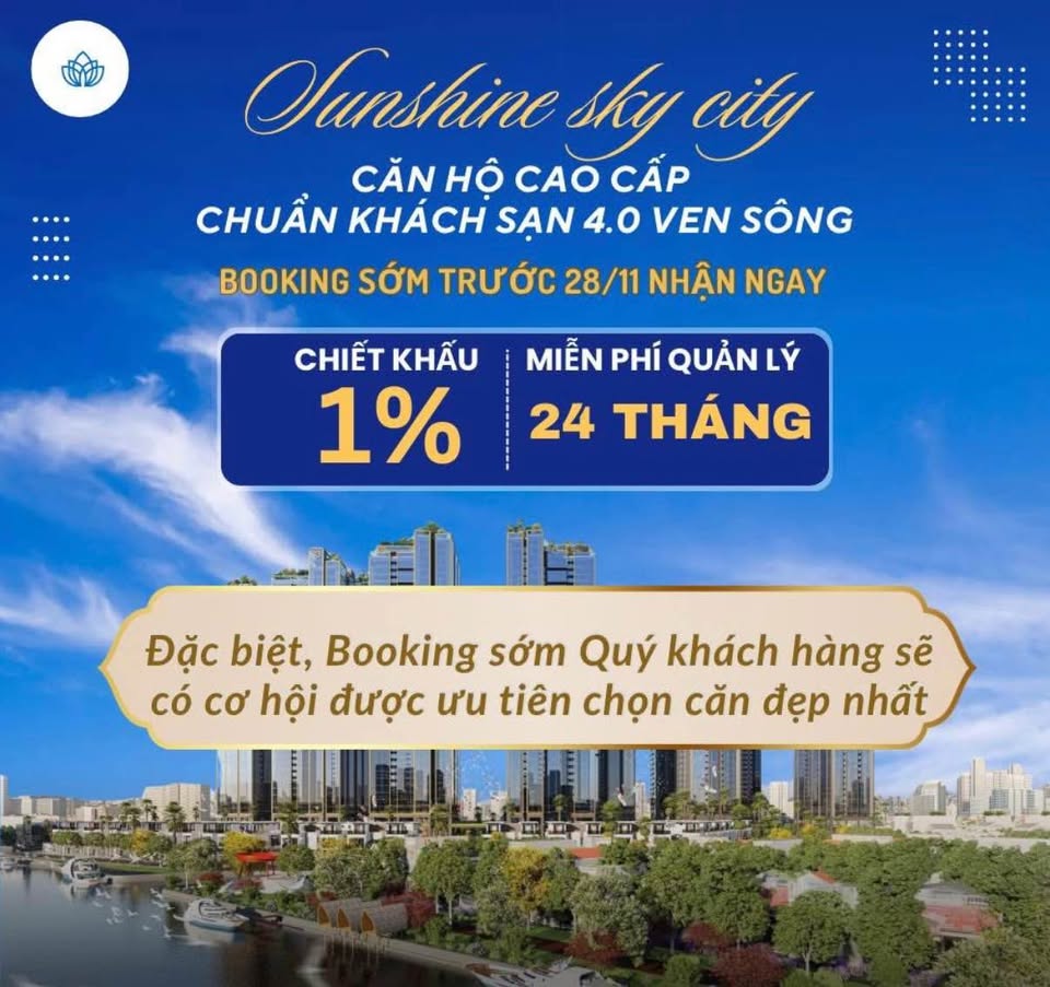 Sunshine Sky City căn hộ cao cấp liền kề Phú Mỹ Hưng, giá sốc 5,39 tỷ