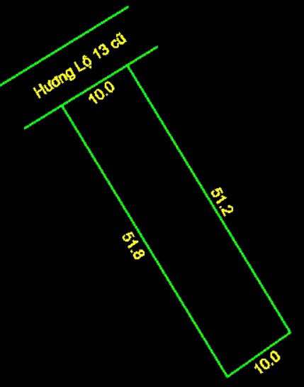 Đất vàng 10mx51m, thổ cư 100m2, cơ hội đầu tư không thể bỏ lỡ