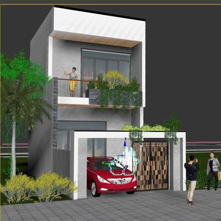 Nhà 2 tầng 107m2, 3 phòng ngủ, sân ô tô, Huế
