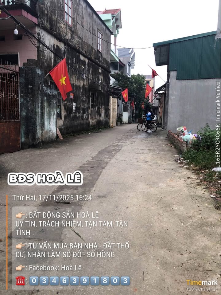 Lô góc 74m2 Ngô Xá, Yên Phong, Bắc Ninh - Đối diện Samsung