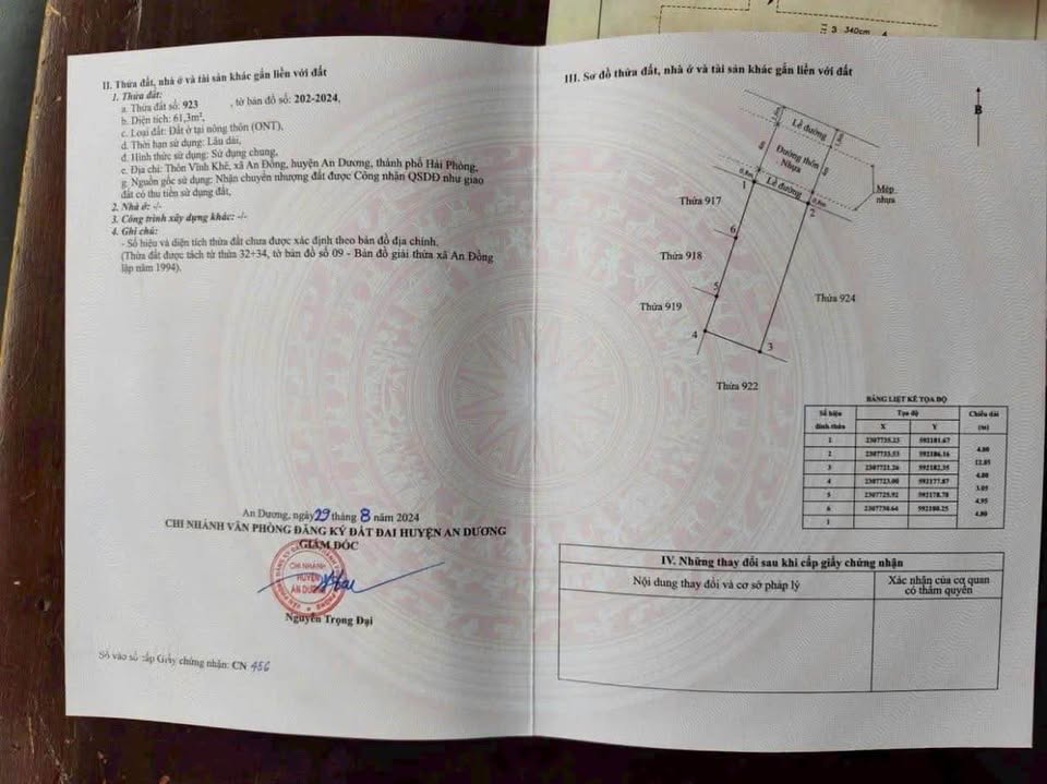 Nhà Vĩnh Khê, An Đông 61,3m², hướng Đông Bắc, giá 3,5 tỷ