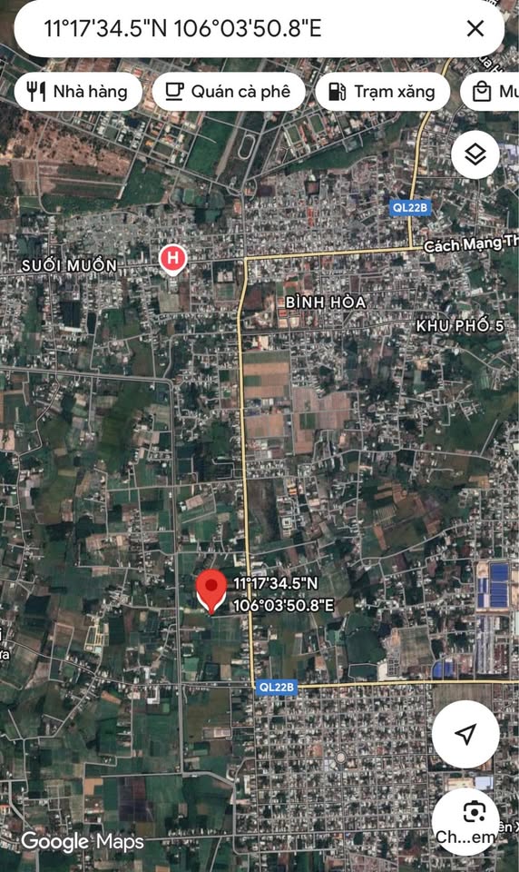 Bán gấp đất 10x42m, thổ cư 50m2, gần KCN Hoàng Gia, TP Tây Ninh