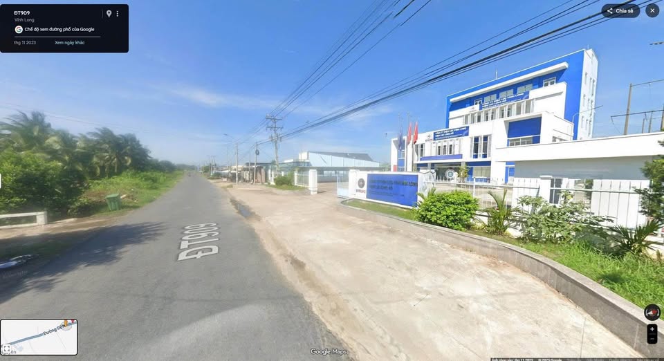 Bán nền biệt thự mặt tiền đường 909, Phú Đức, Long Hồ, diện tích 510m2