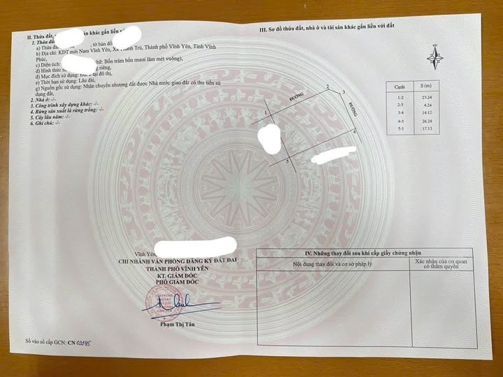 Biệt thự góc siêu xinh, 2 mặt tiền, 440m² tại khu đô Nam Vĩnh Yên, Vĩnh Phúc