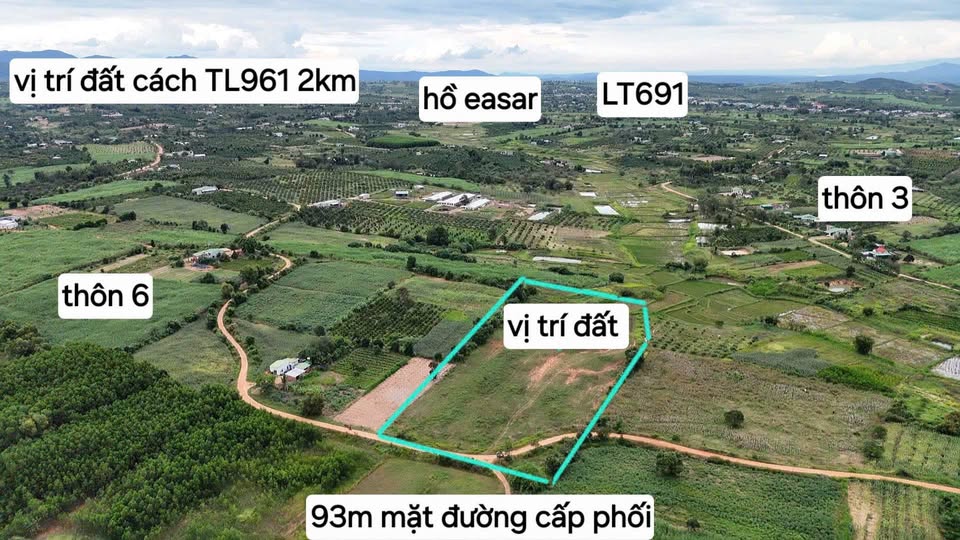 1,5 ha đất vàng Eaknốp bám đường 90m giá rẻ như cho