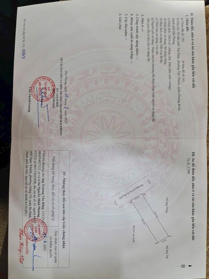 Đất vàng Tân Thành 100m2 vuông vắn, ngõ rộng 5m, giá cực sốc