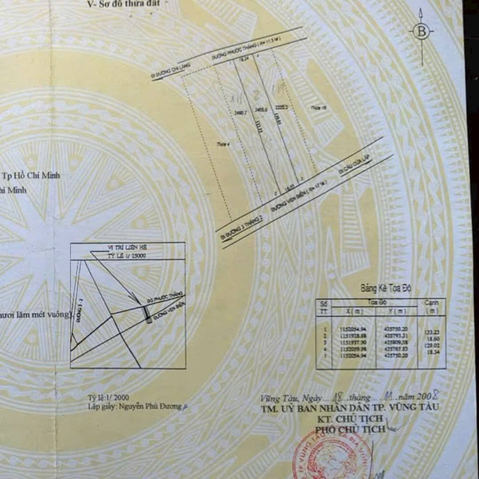 Đất vàng ven biển Vũng Tàu, 2400m2 mặt tiền cực đẹp, sẵn sàng sinh lời