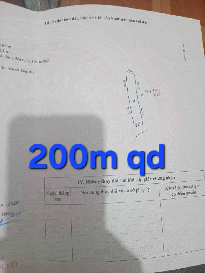 Bán đất mặt tiền 6.07m tại Quý Dương, Cẩm Giàng, Hải Dương